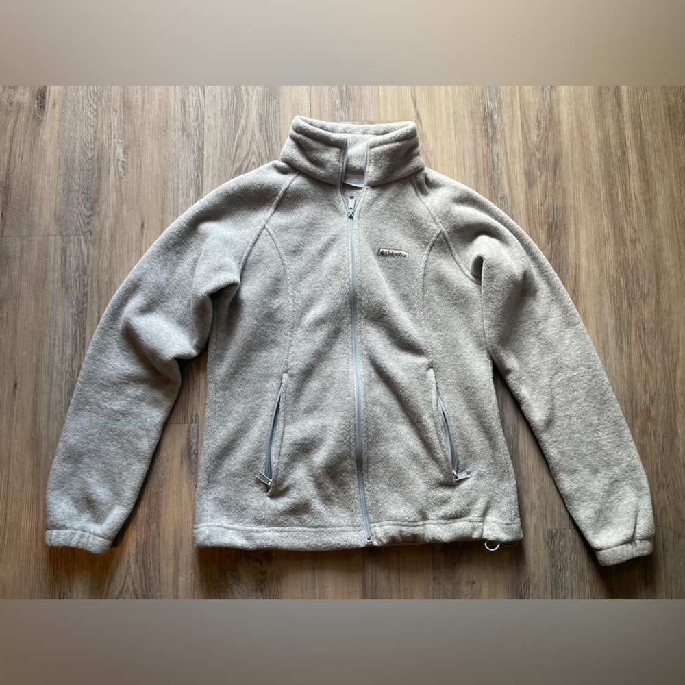 Columbia Light Grey Fleece Zip Up
